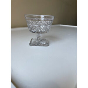 Imperial Cape Cod Dessert/Sherbet Cup Clear Glass 1602 + 160 4" H 3.75" W